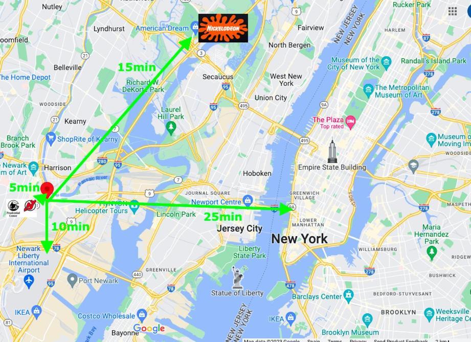 Best Room To Visit Nyc-Subway Access Newark Esterno foto